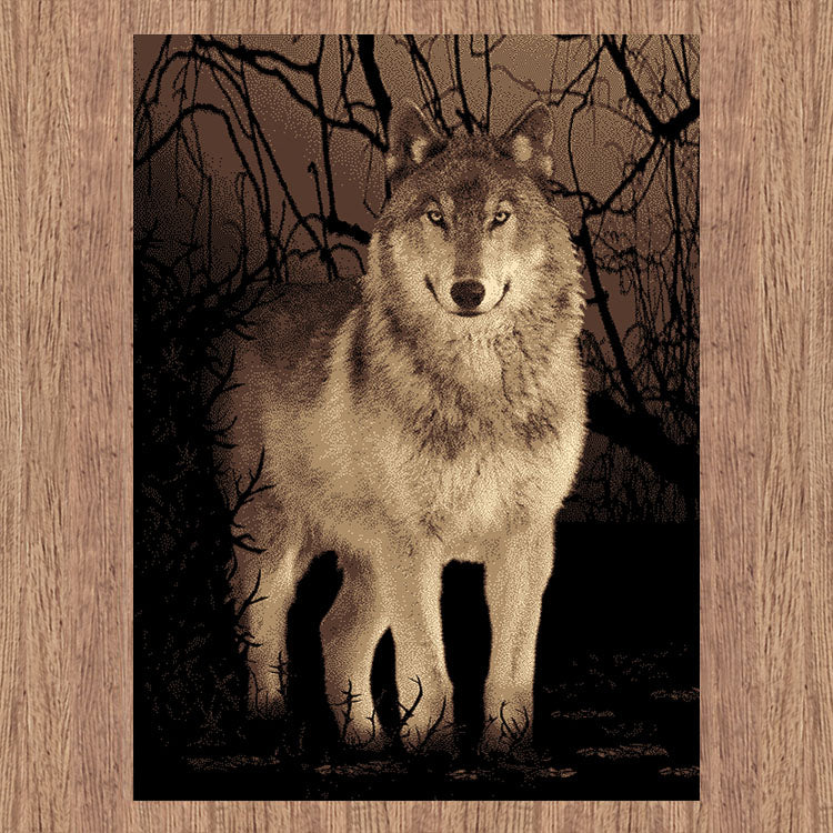 Turkish Ruby Wolf Rug - decorstore
