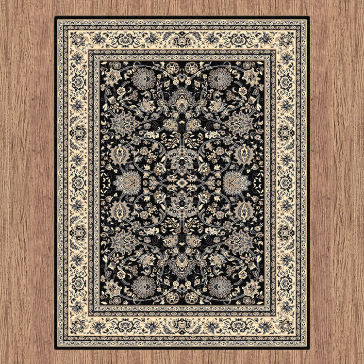 Turkish Ruby Black Rug - decorstore