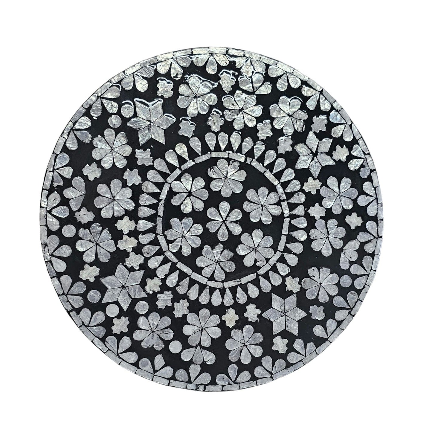 Mother of pearl Monochrome Harmony Side Table - decorstore