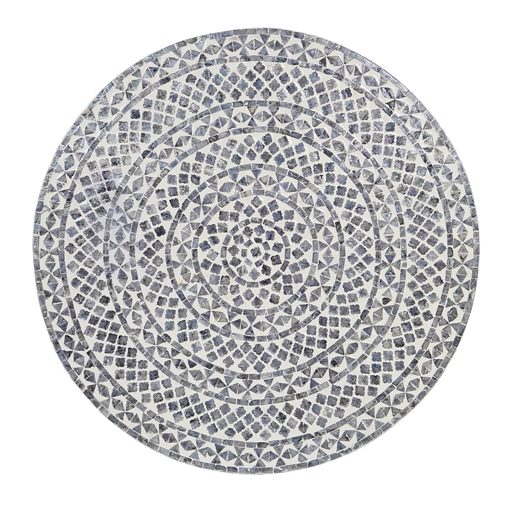 Clover Mother Of Pearl Coffee Table Black - decorstore