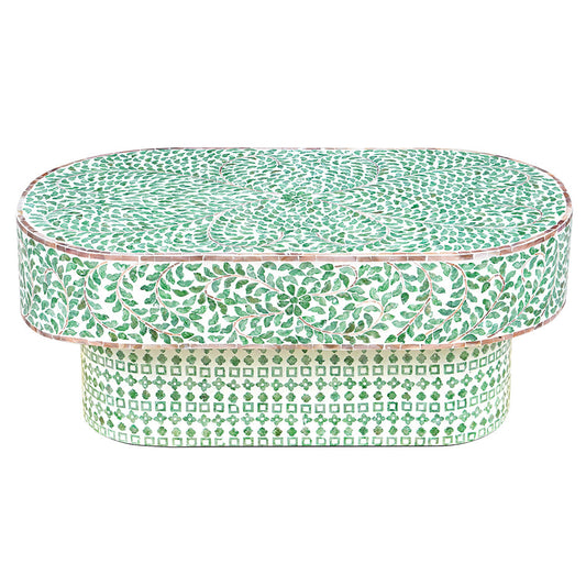Resort Oval Mother of Pearl Coffee Table - decorstore