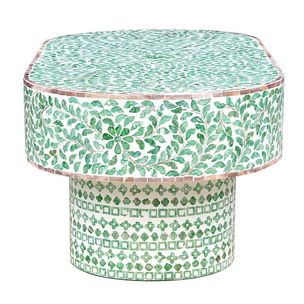 Resort Oval Mother of Pearl Coffee Table - decorstore