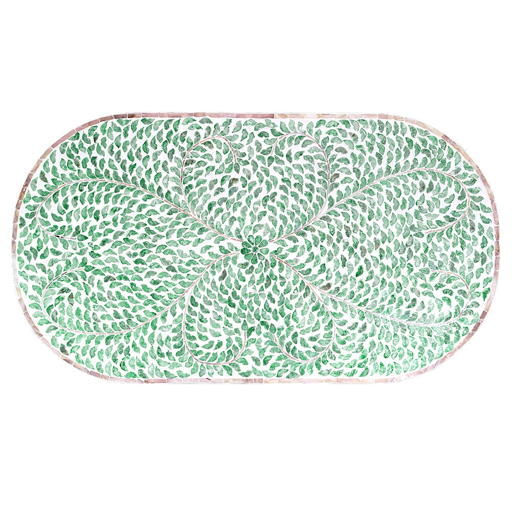 Resort Oval Mother of Pearl Coffee Table - decorstore