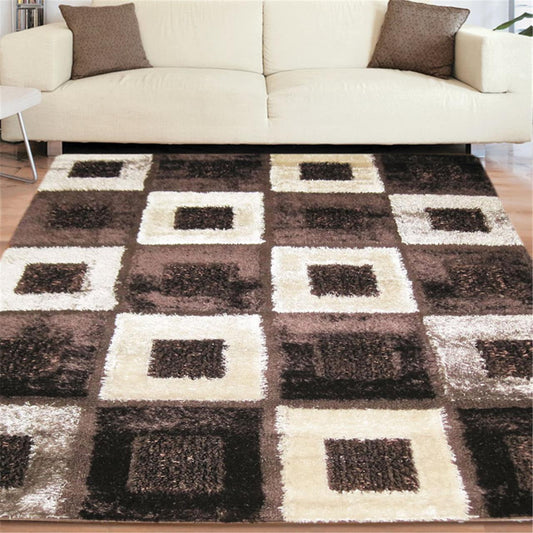 Turkish Luxury Shaggy Brown Rug - decorstore