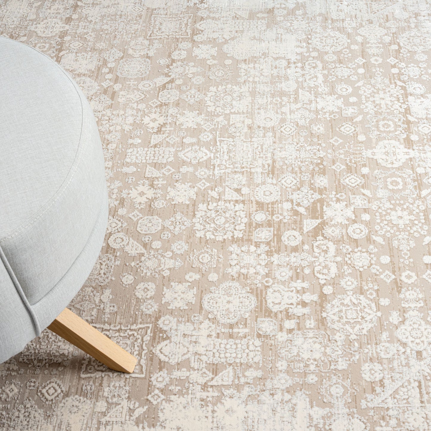 Oxford 564 Cream Designer Rug - decorstore
