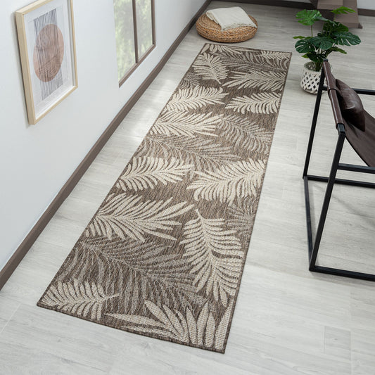 Patio 456 TaupeFloor Runner Rug Designer Rug - decorstore