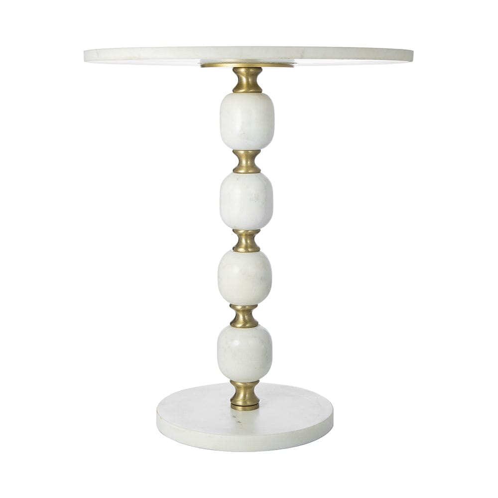 Stone Marble and Aluminium Hand Made Side Table - decorstore