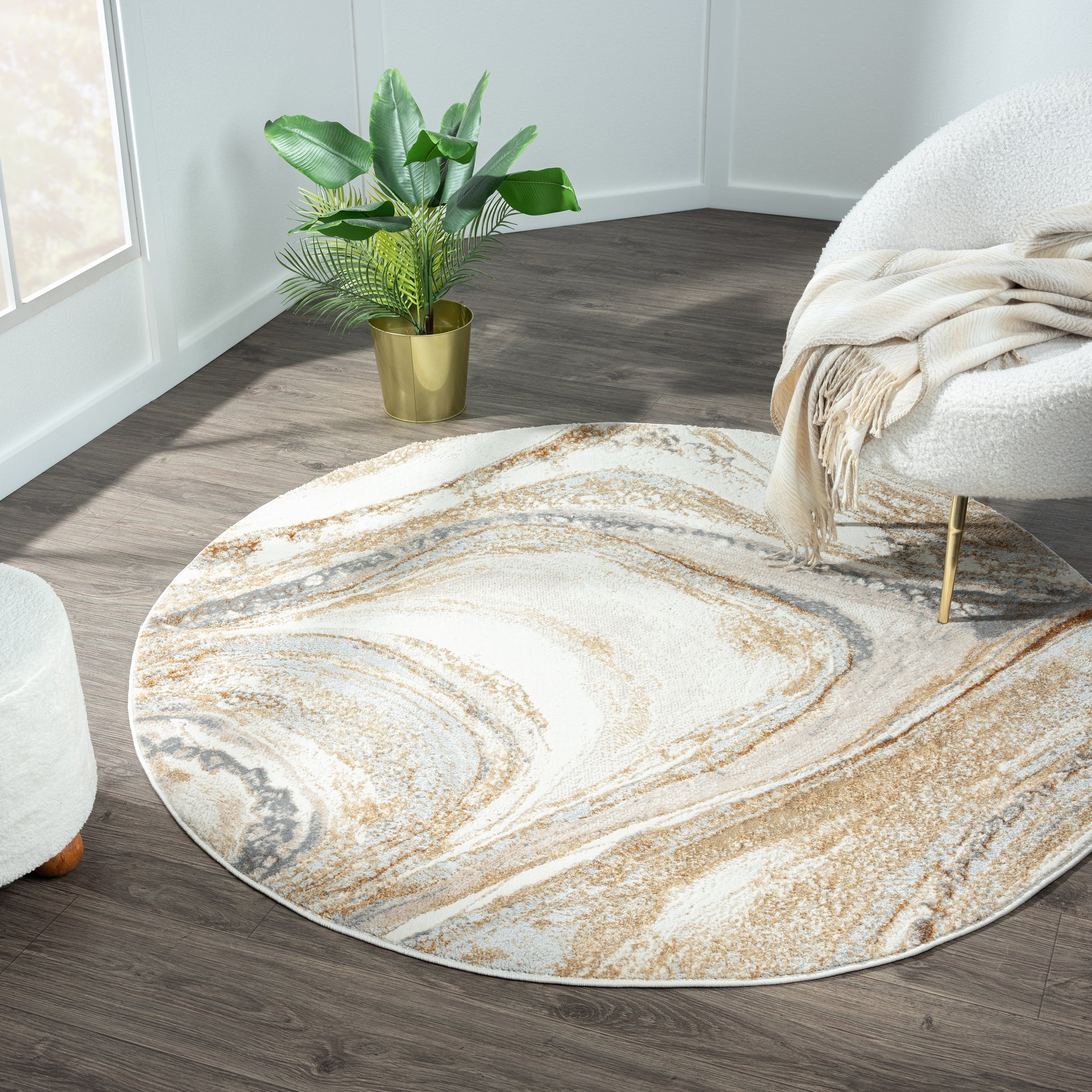 Amber 184 Sand Designer Rug - decorstore