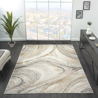 Amber 184 Sand Designer Rug - decorstore