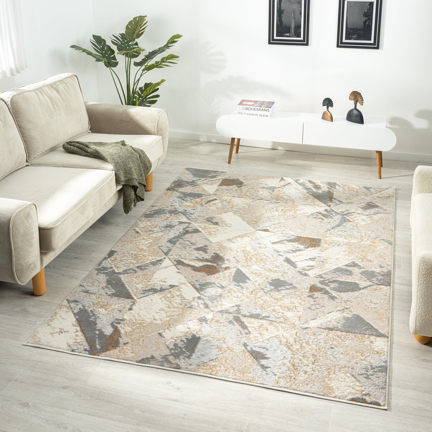 Amber 189 Slate Designer Rug - decorstore