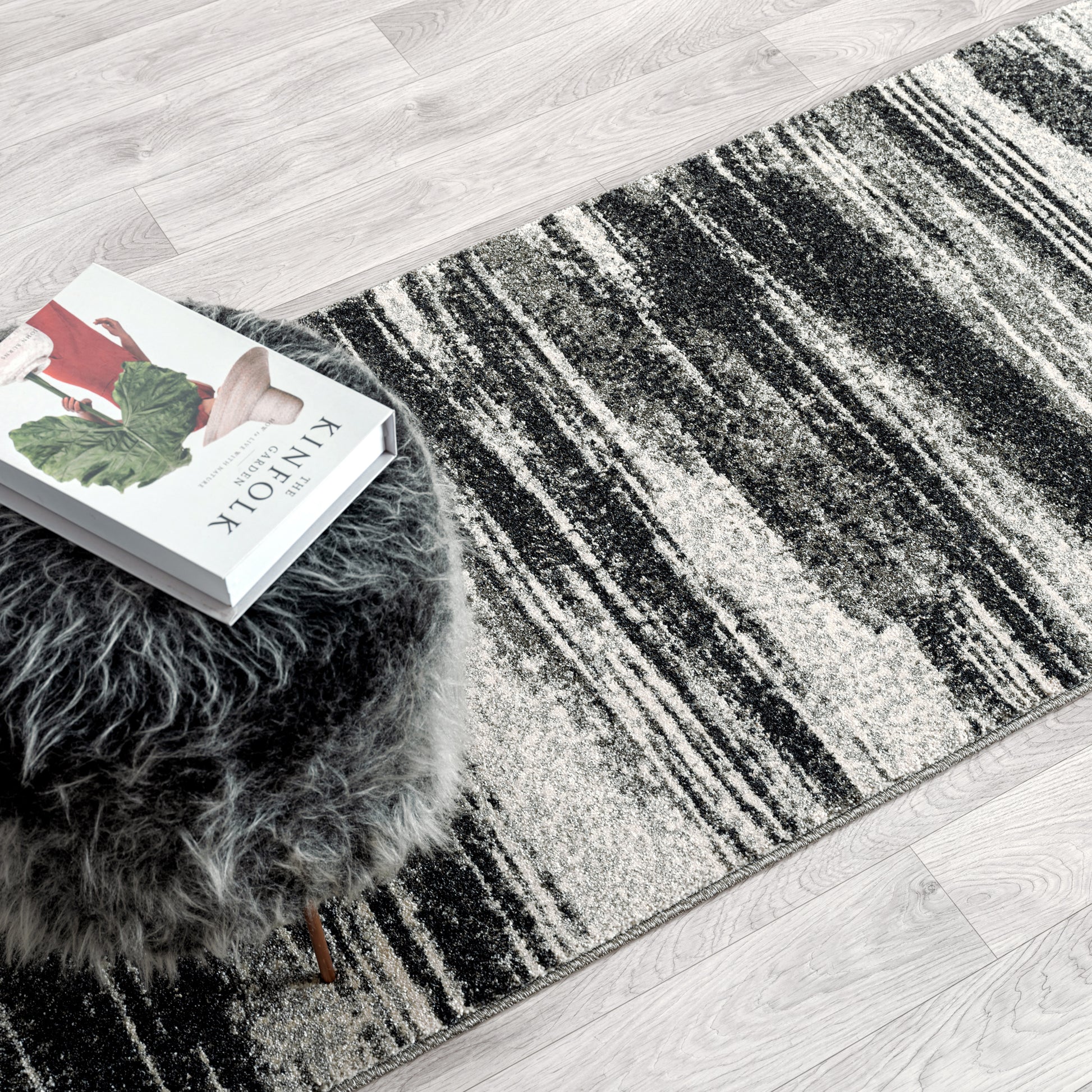 Astor 481 Charcoal Designer Rug - decorstore