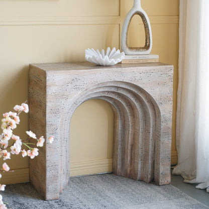 Cement Console Table