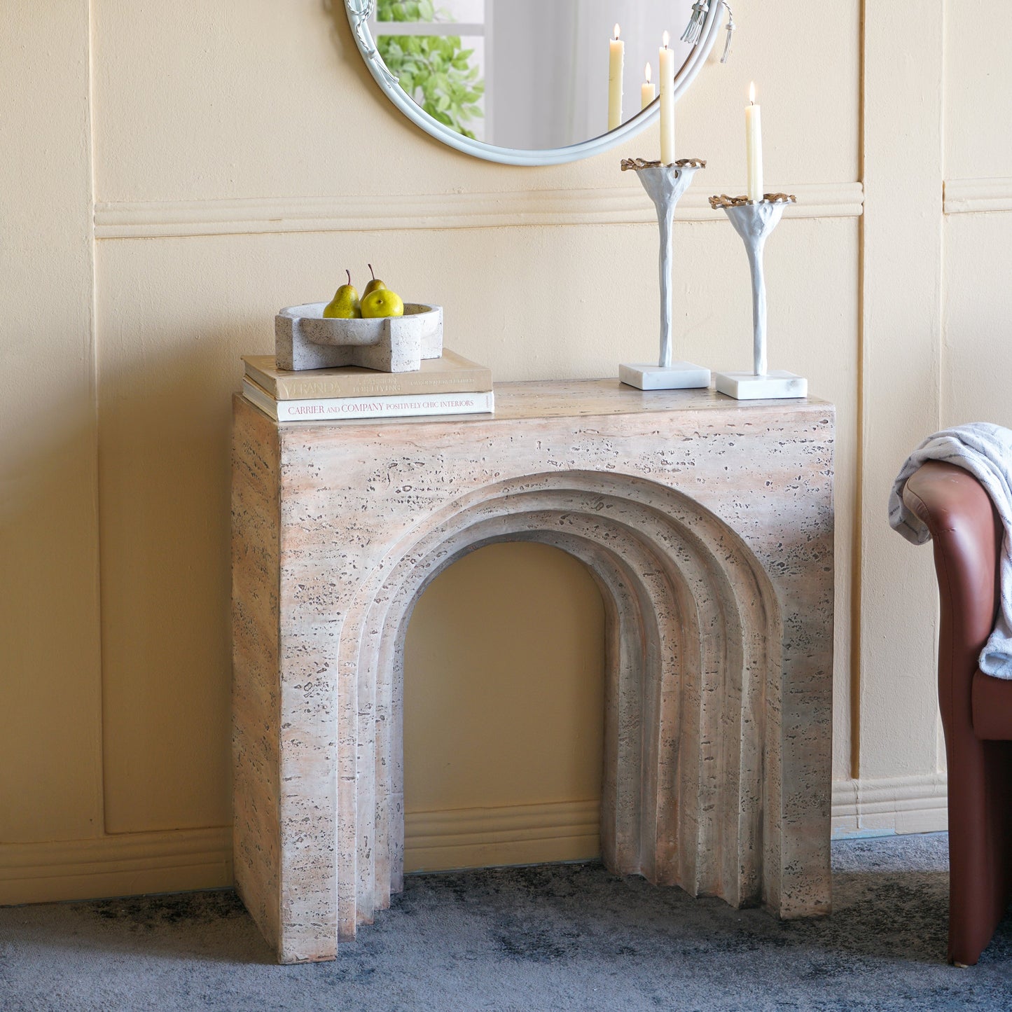 Cement Console Table