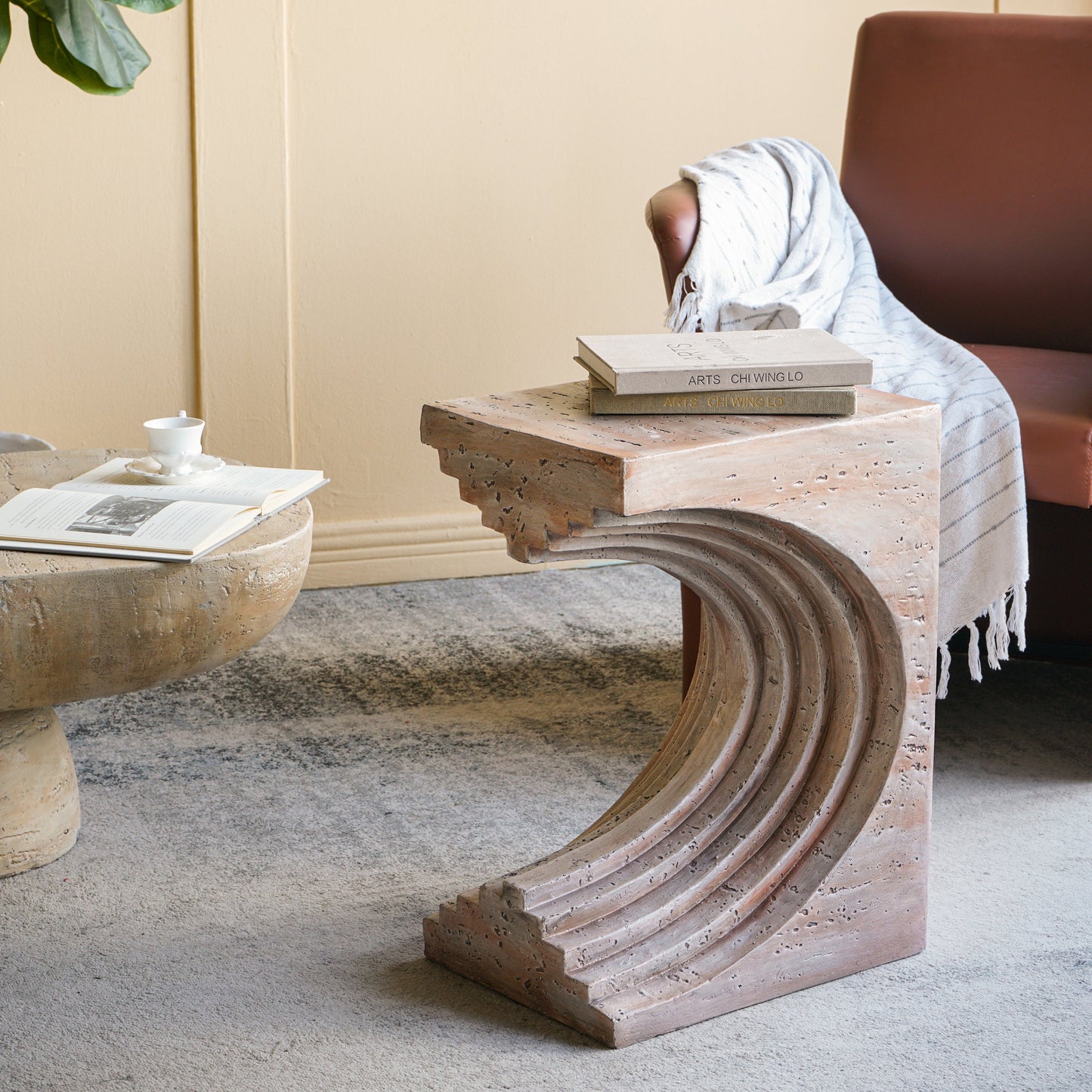 Cement Side Table