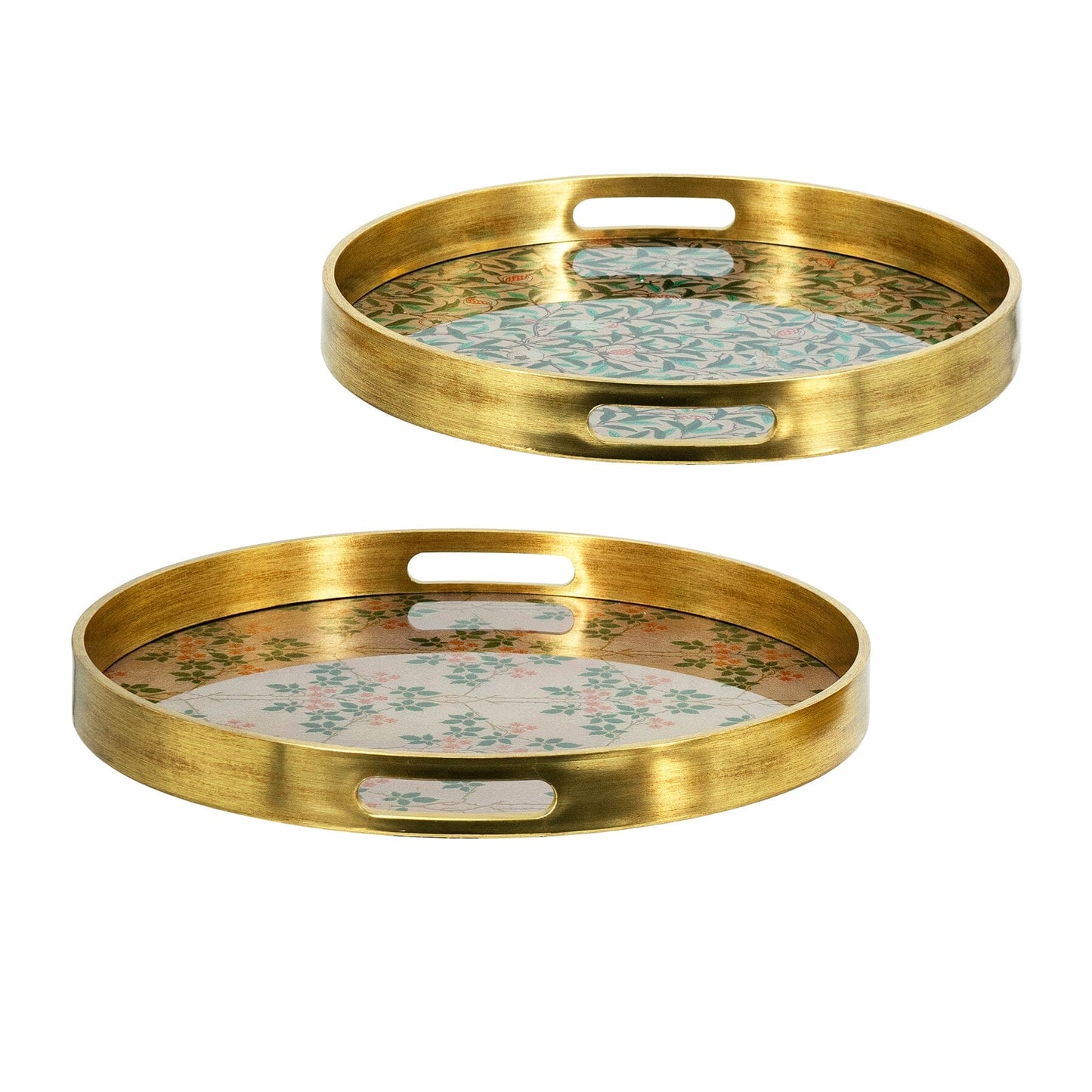 Decorative Round Trays – Set of Two - decorstore