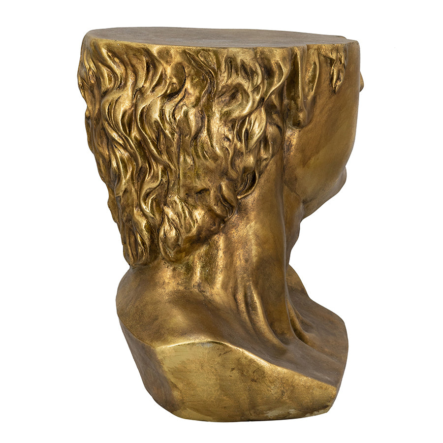 Golden Bust Side Table