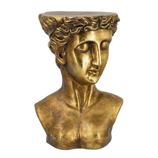 Sculptural Face Side Table – Contemporary Accent - decorstore