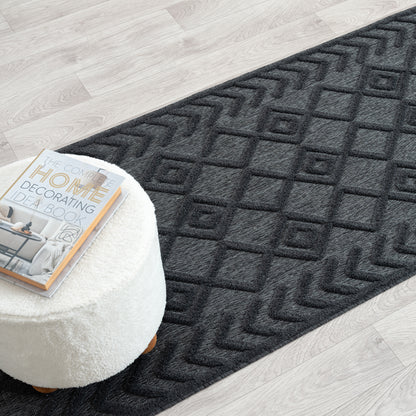 Calm 416 Charcoal Designer Rug - decorstore