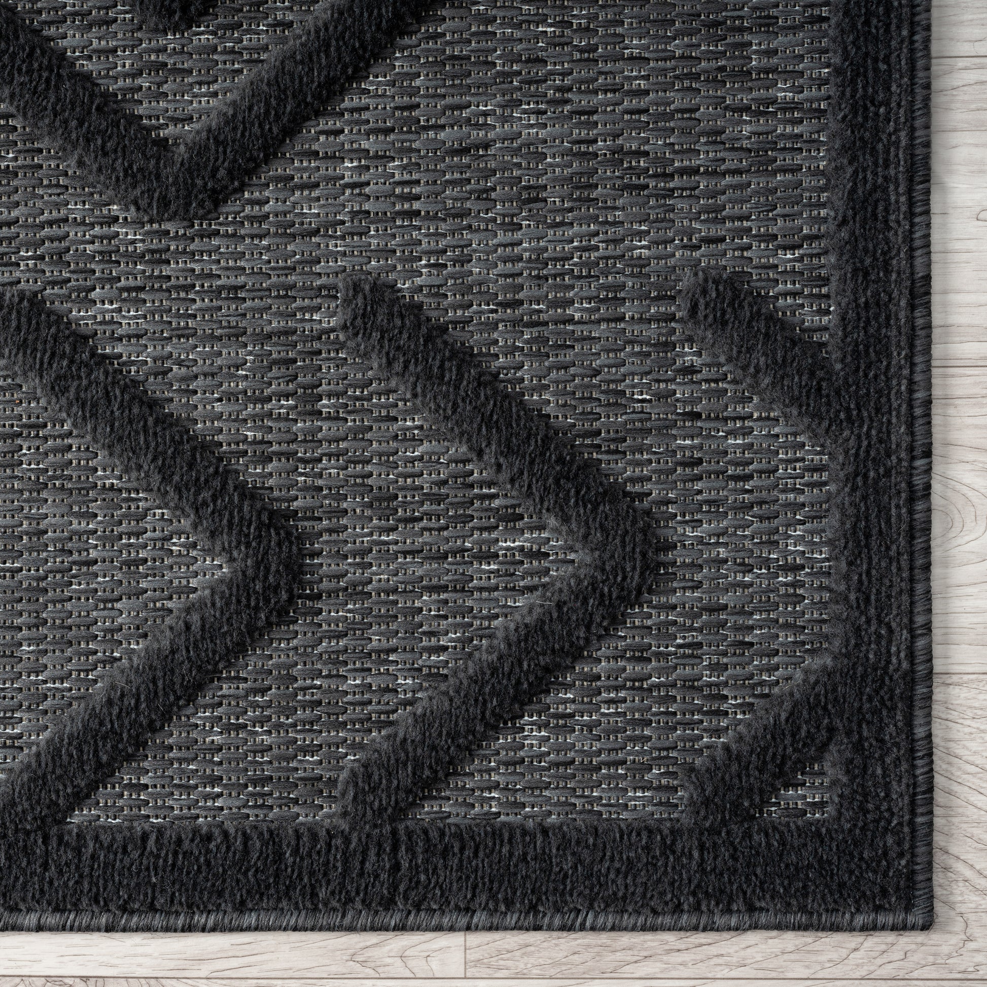 Calm 416 Charcoal Designer Rug - decorstore