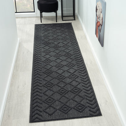 Calm 416 Charcoal Designer Rug - decorstore