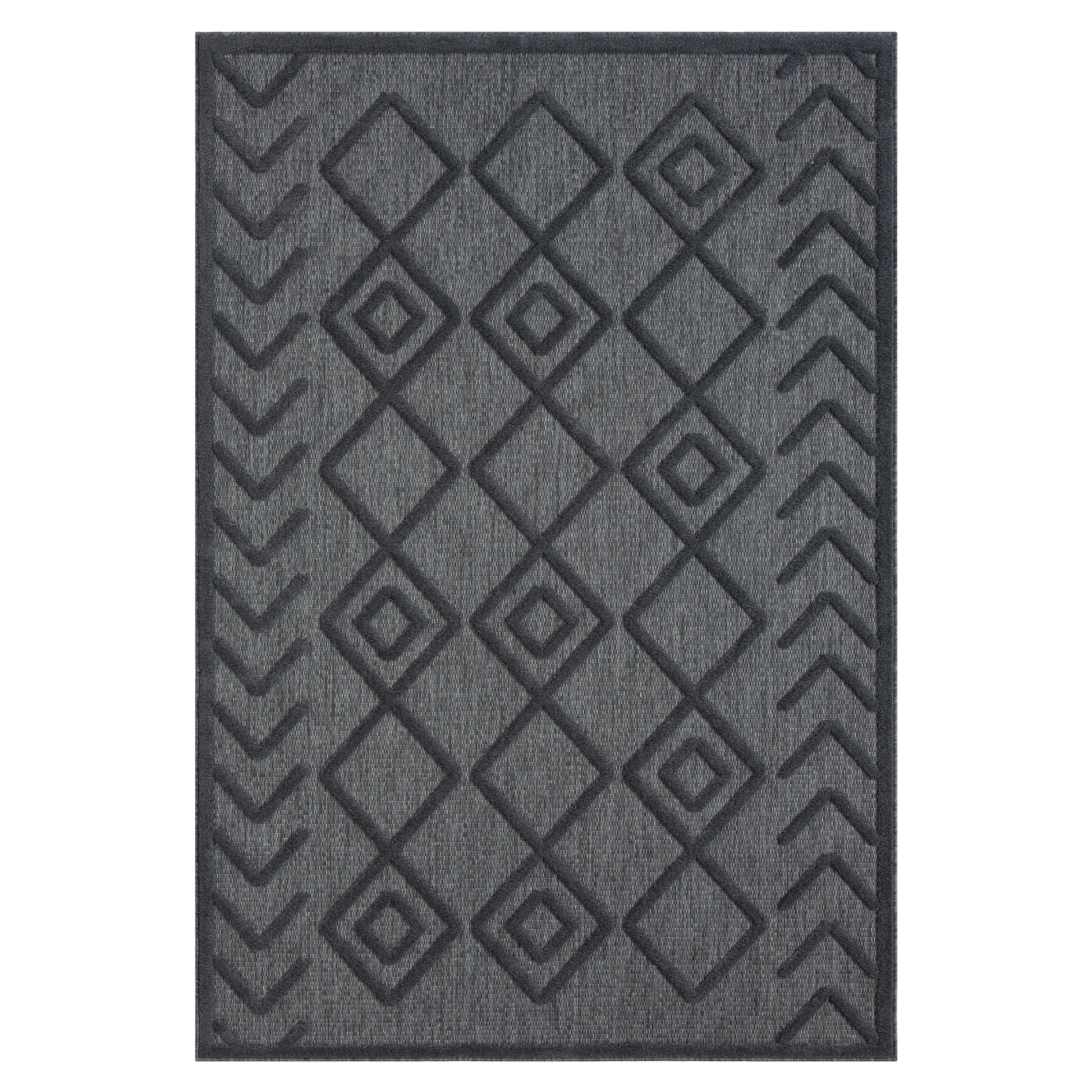 Calm 416 Charcoal Designer Rug - decorstore