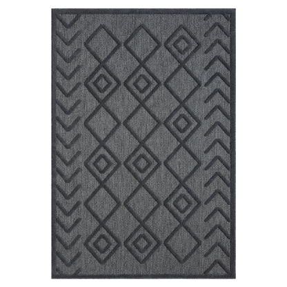 Calm 416 Charcoal Designer Rug - decorstore