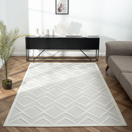 Calm 417 Pearl Designer Rug - decorstore