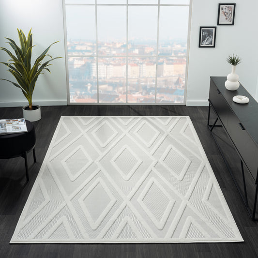 Calm 418 Frost Designer Rug - decorstore