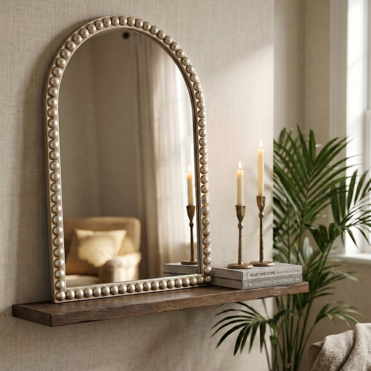 Beaded Arch Mirror