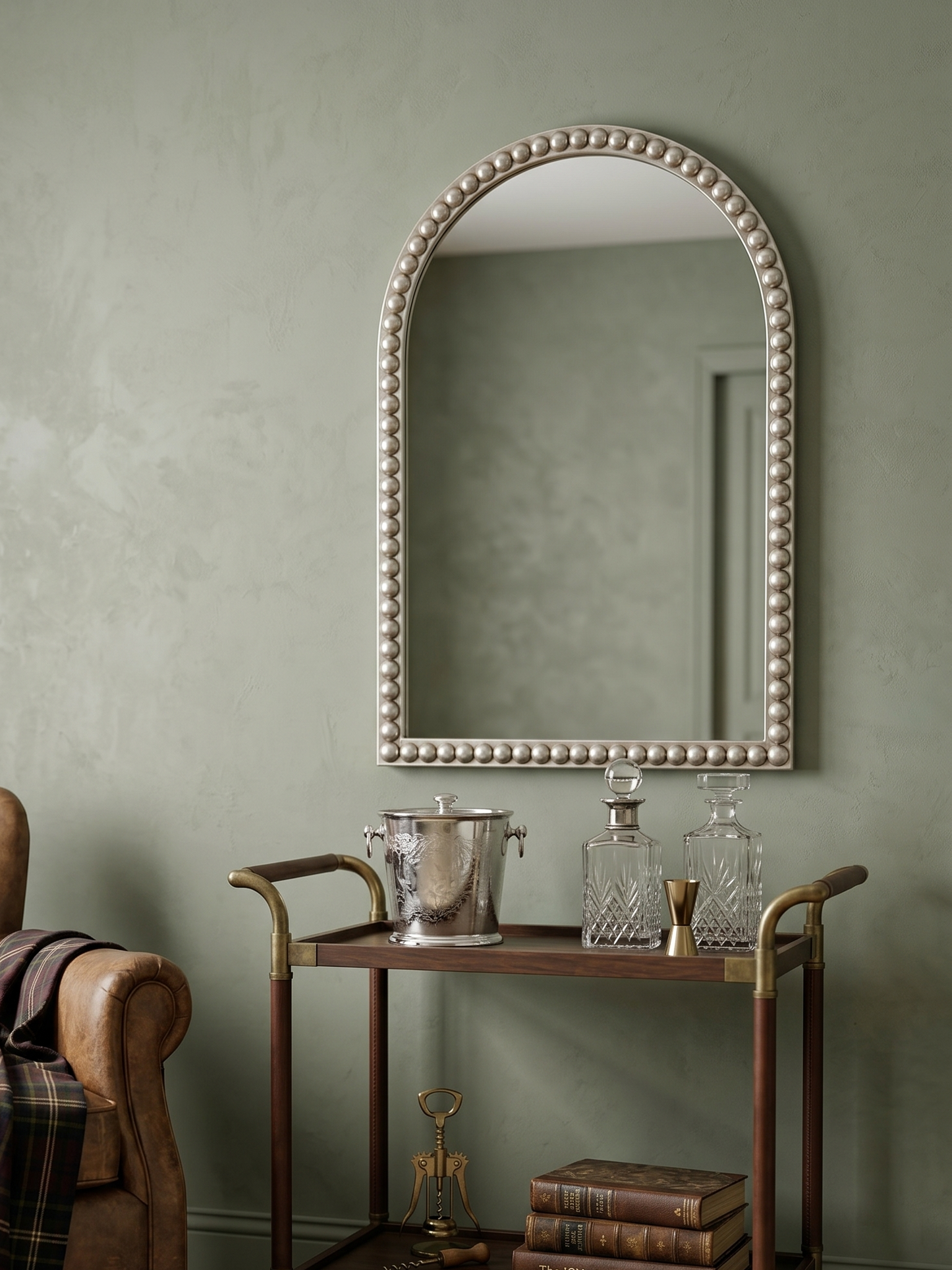 Beaded Arch Mirror