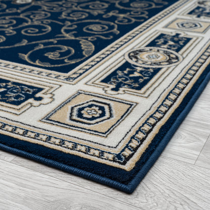 Estate 511 Navy Designer Rug - decorstore