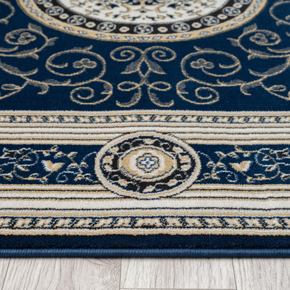 Estate 511 Navy Designer Rug - decorstore