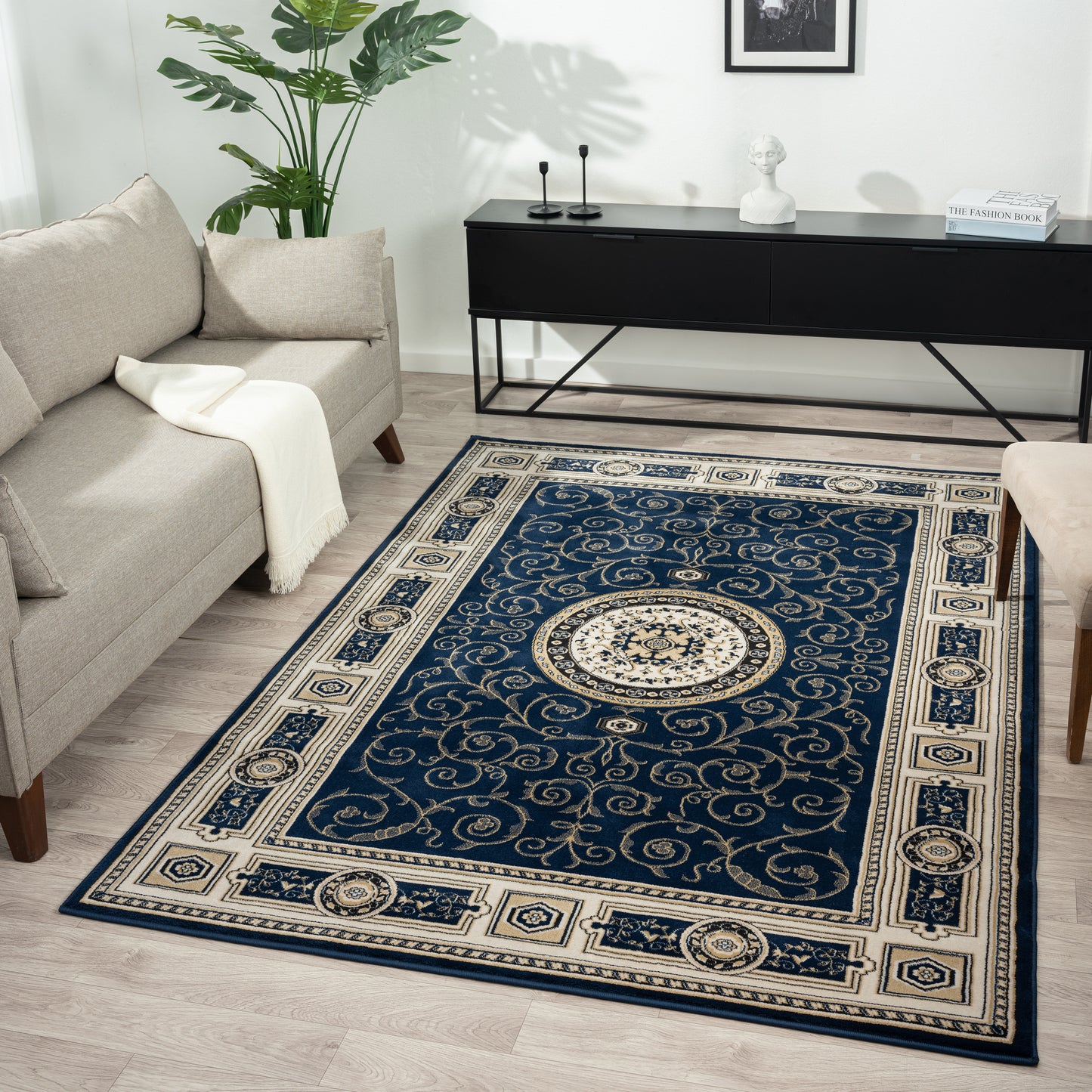 Estate 511 Navy Designer Rug - decorstore