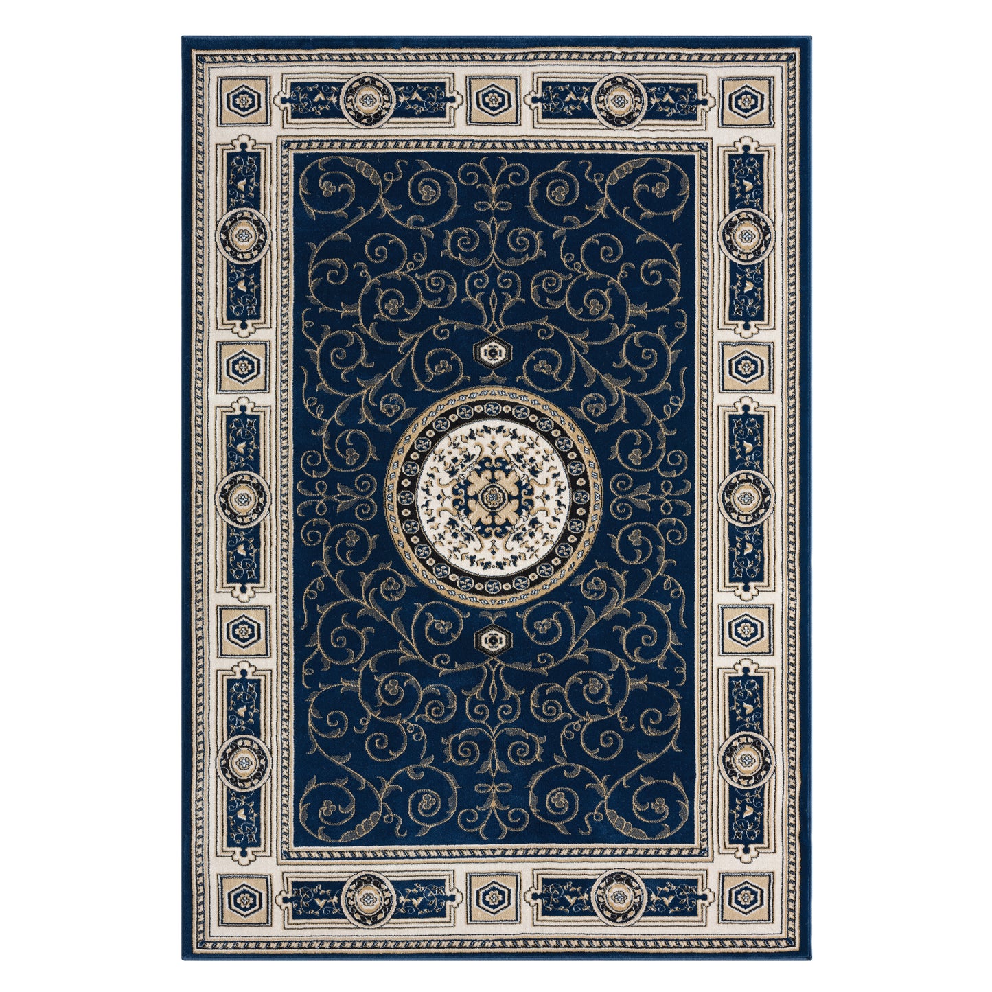 Estate 511 Navy Designer Rug - decorstore