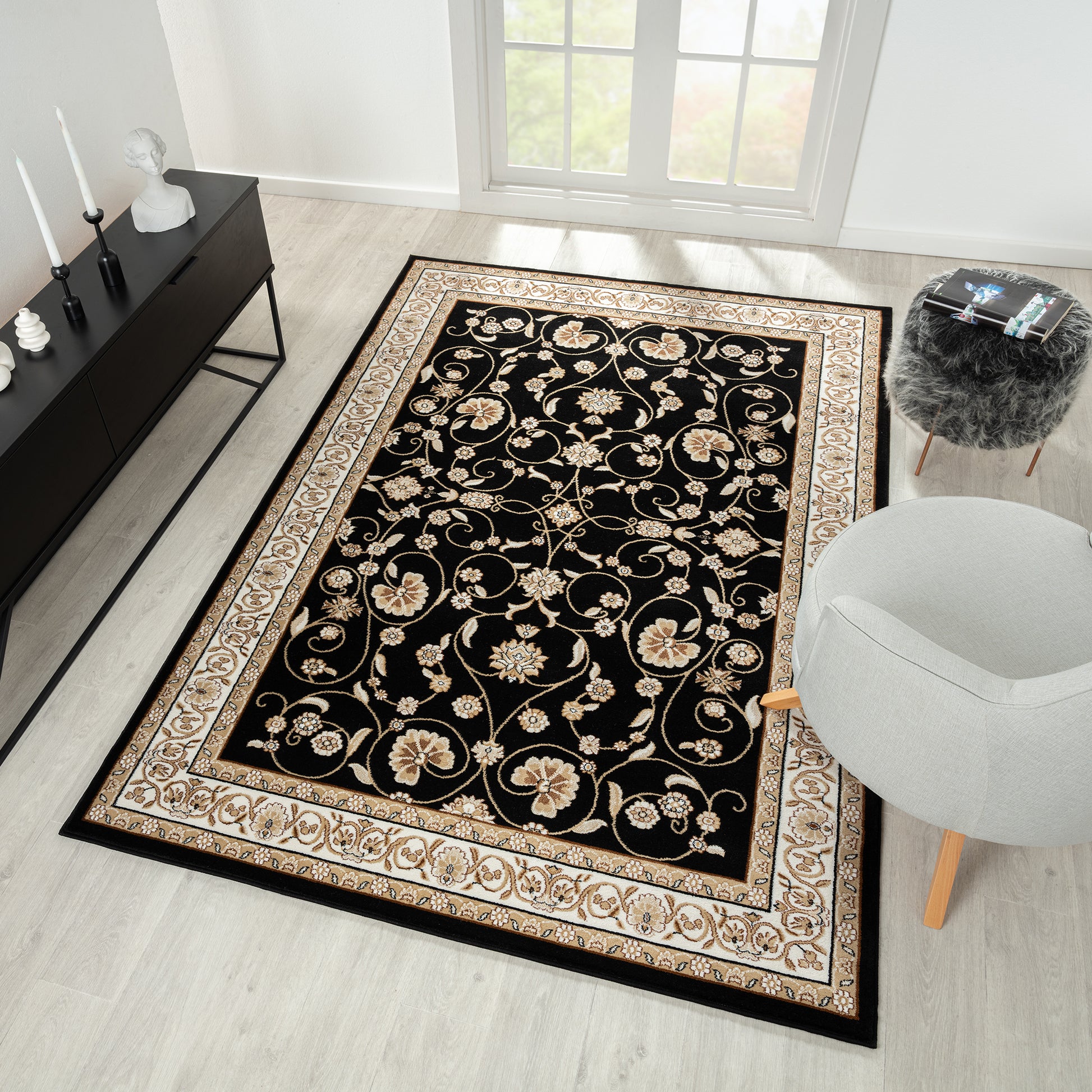 Estate 512 Black Designer Rug - decorstore