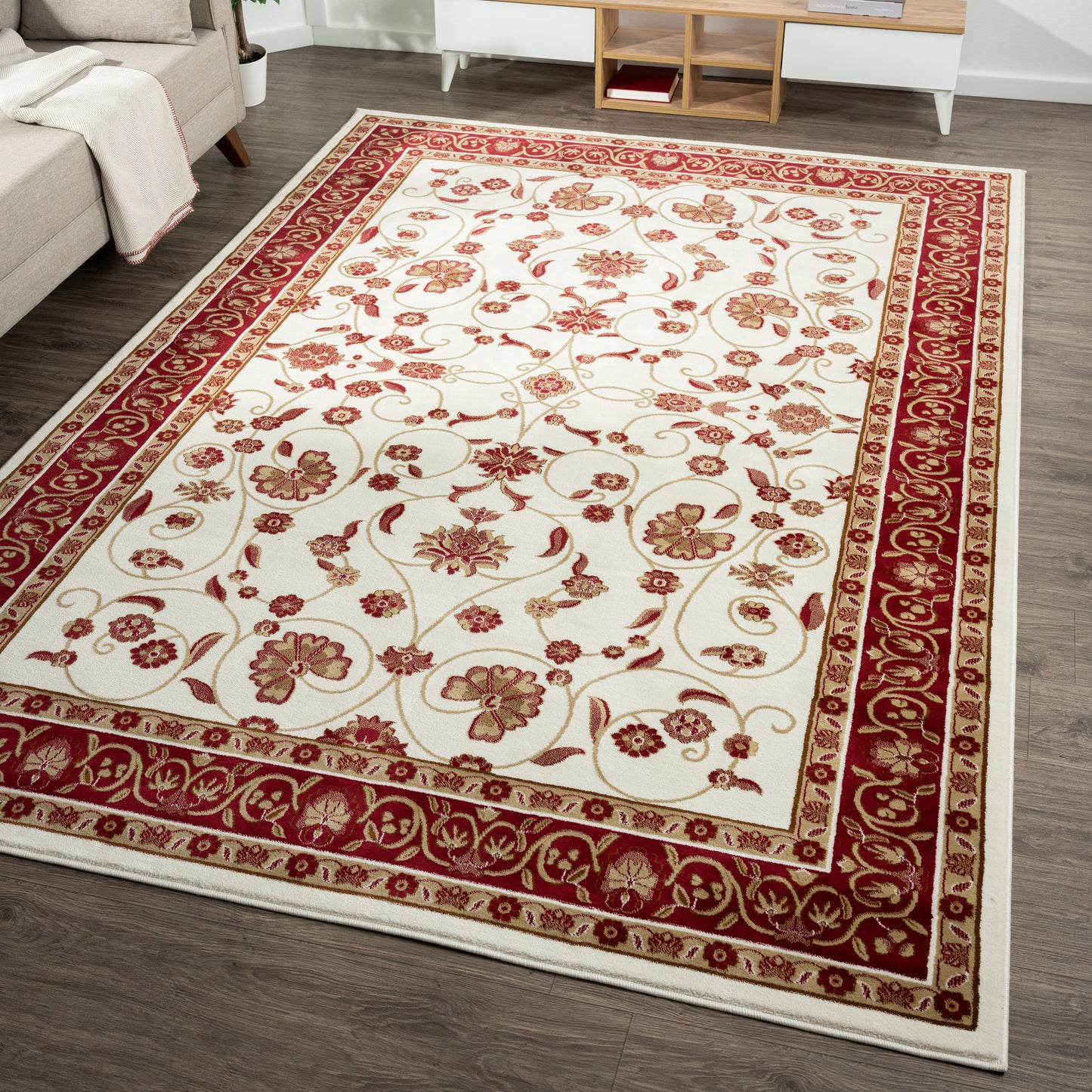 Estate 512 Cream Designer Rug - decorstore