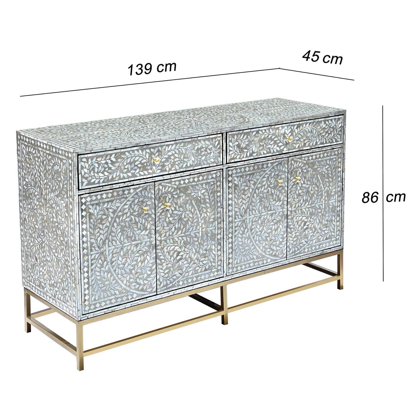 Mother of Pearl Swirl Radiance Buffet - decorstore