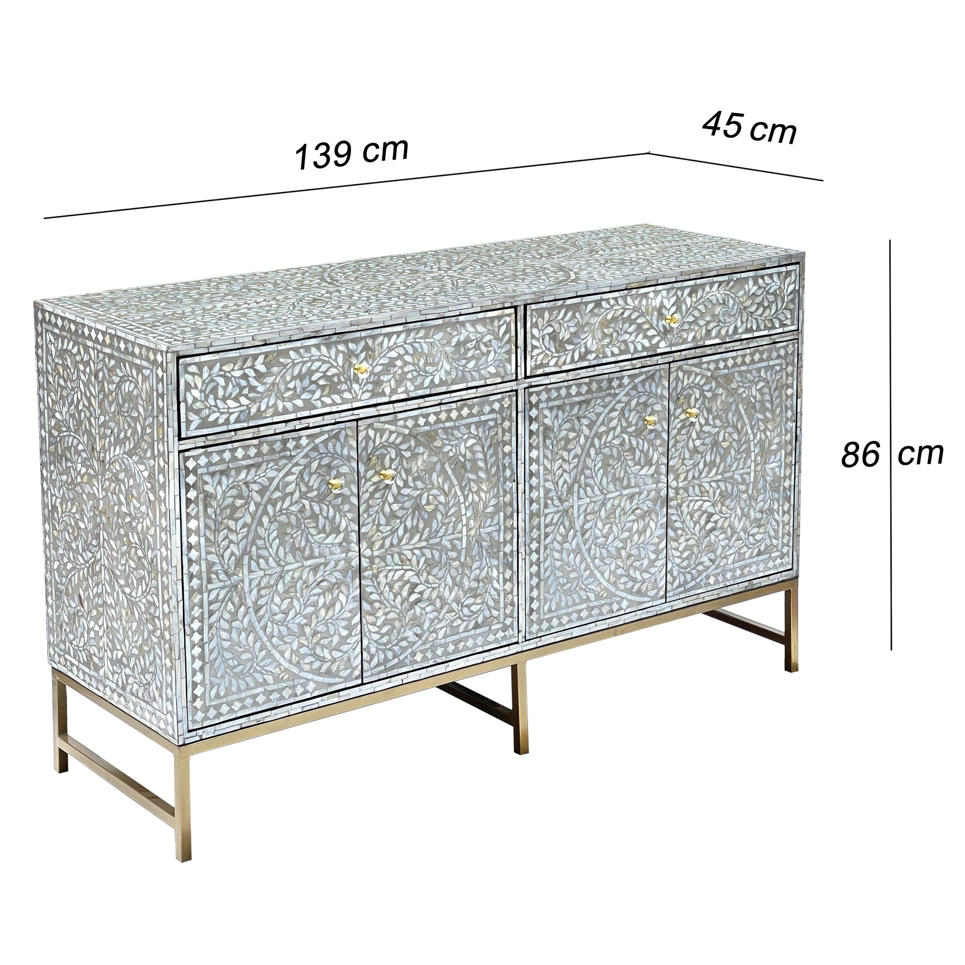 Mother of Pearl Swirl Radiance Buffet - decorstore