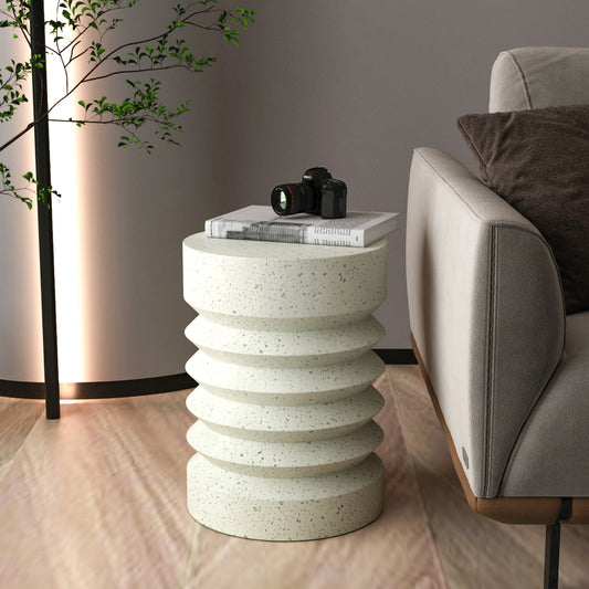 Bold Cement Side Table - decorstore