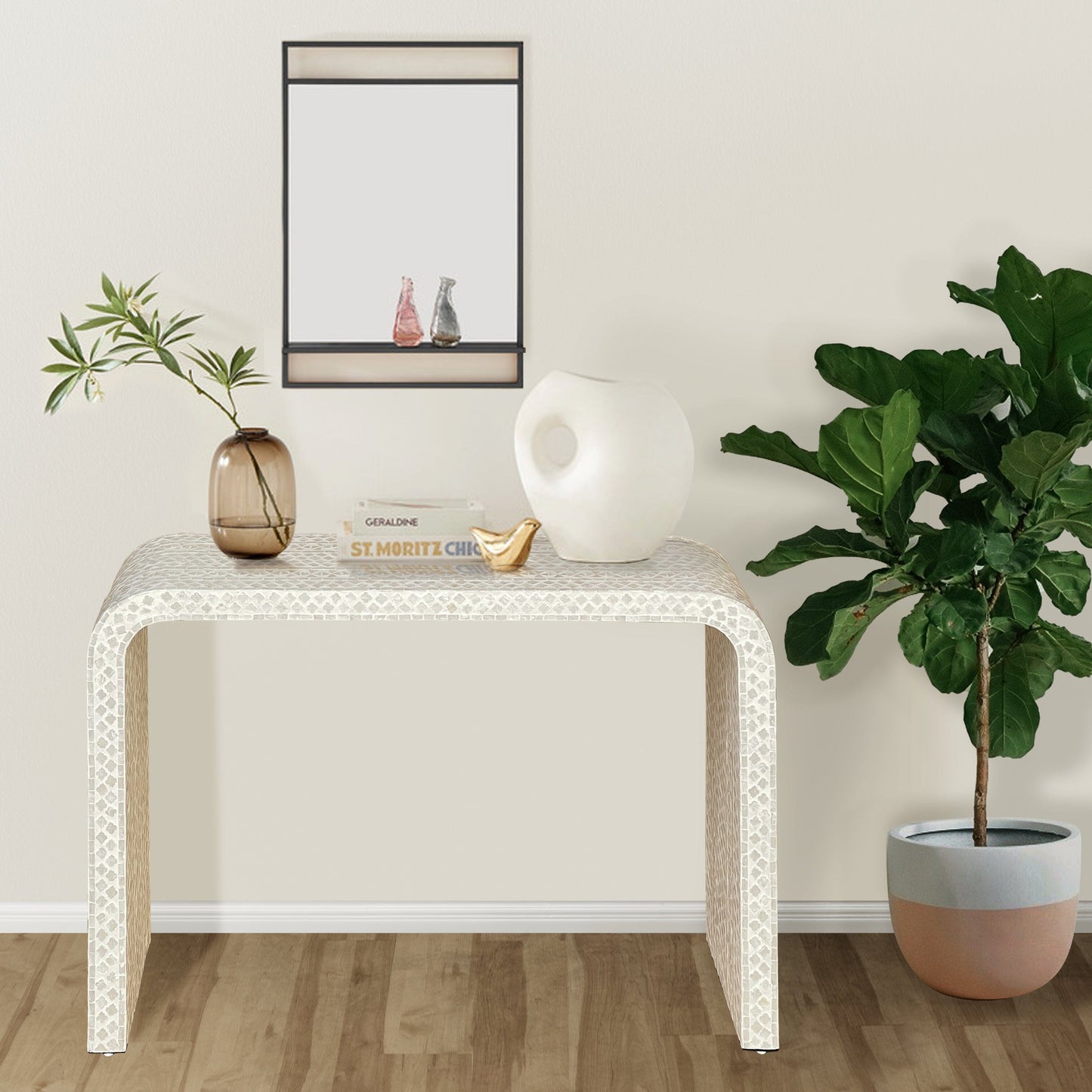 Oslo Mother of Pearl Console Table - decorstore