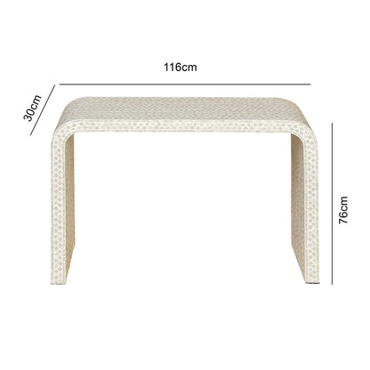 Oslo Mother of Pearl Console Table - decorstore