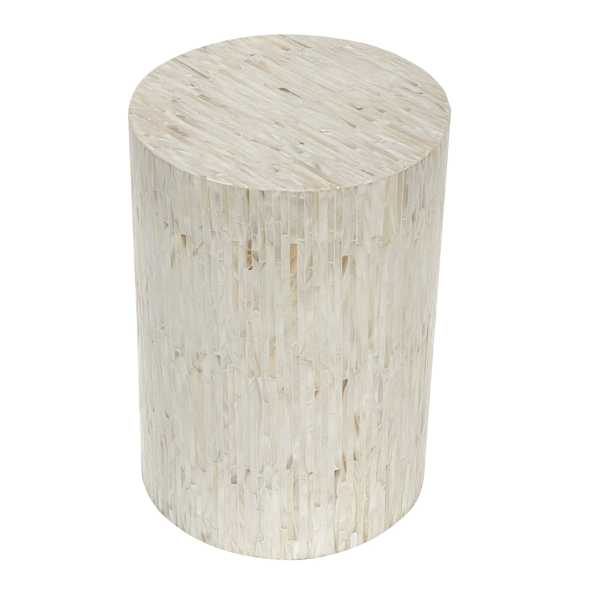 Cascade Mother Of Pearl Hand Made Side Table - decorstore