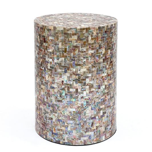 Atlas Mother of Pearl Hand Made Side Table - decorstore