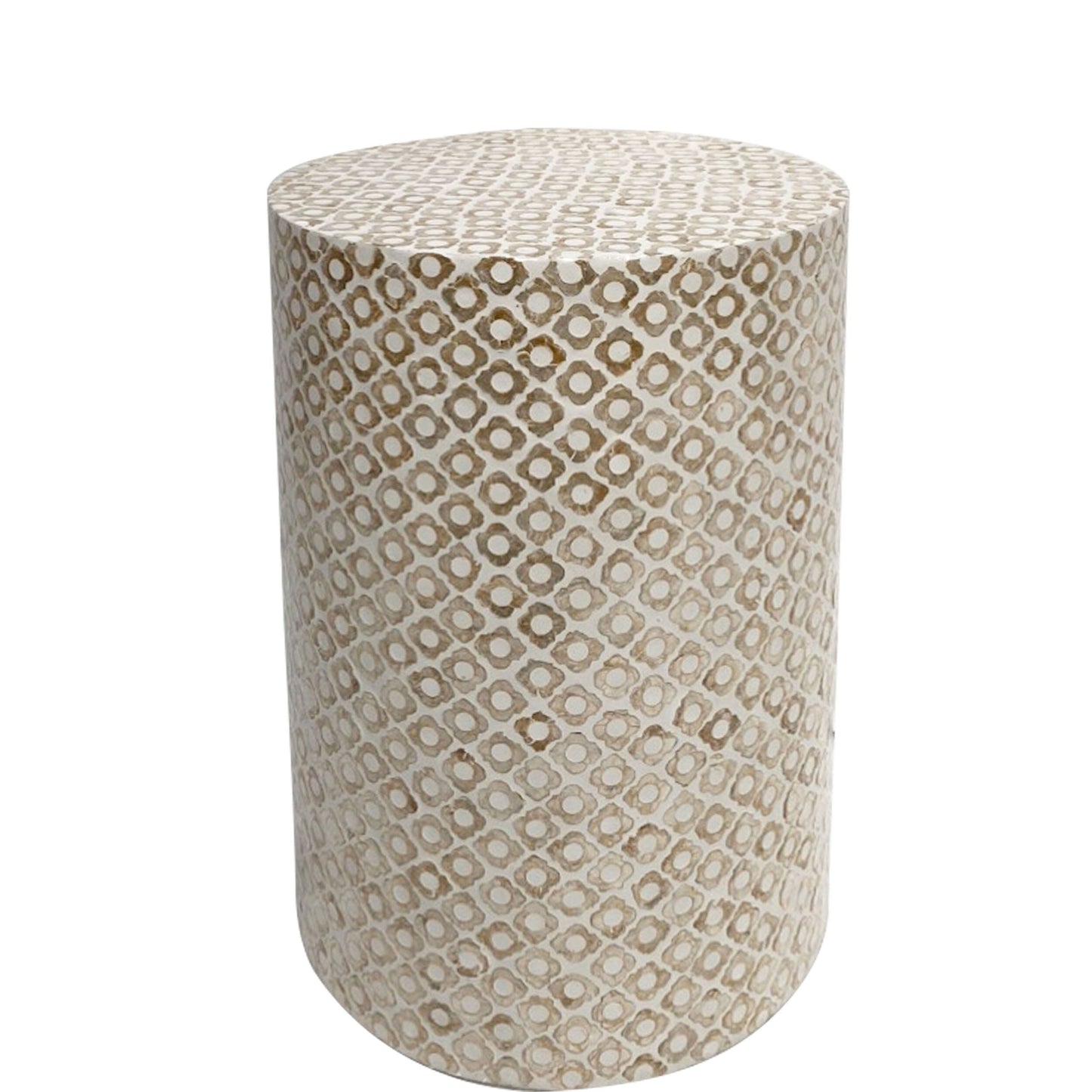 Golden Mother of Pearl Hand Made Side Table - decorstore