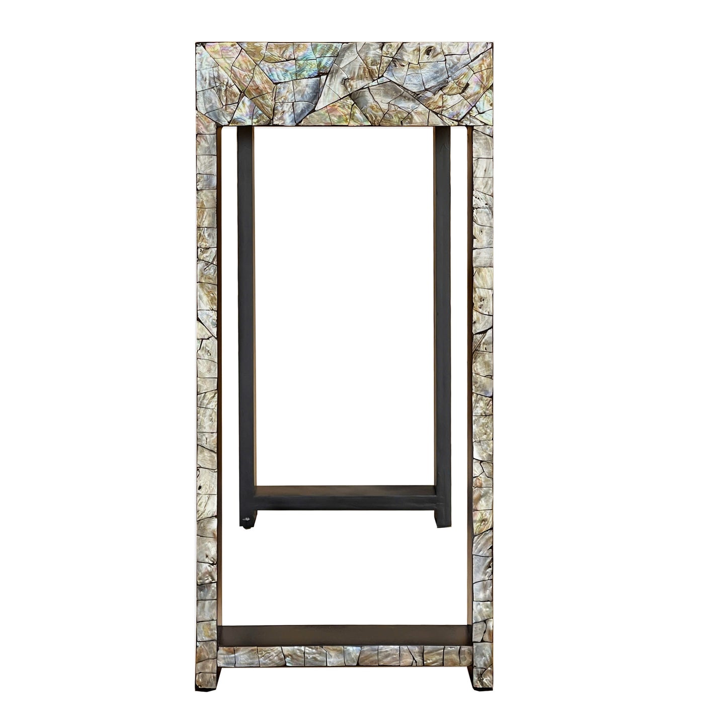 Boulder Mother of Pearl Hand Made Console Table - decorstore