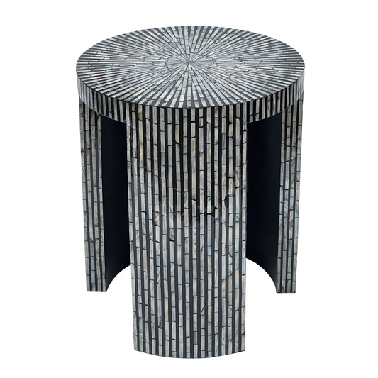 Zenith Mother of Pearl Hand Made Side Table - decorstore