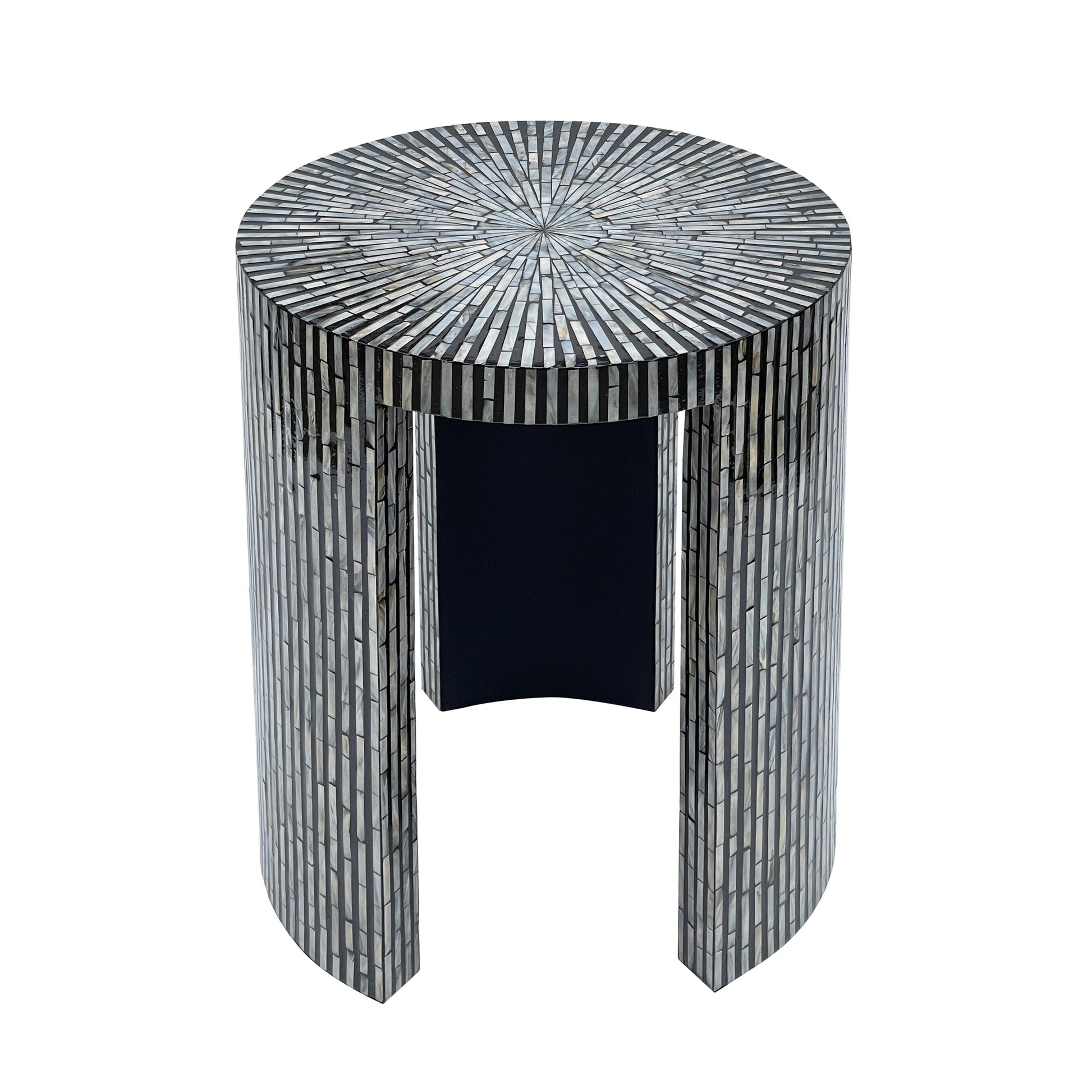 Zenith Mother of Pearl Hand Made Side Table - decorstore