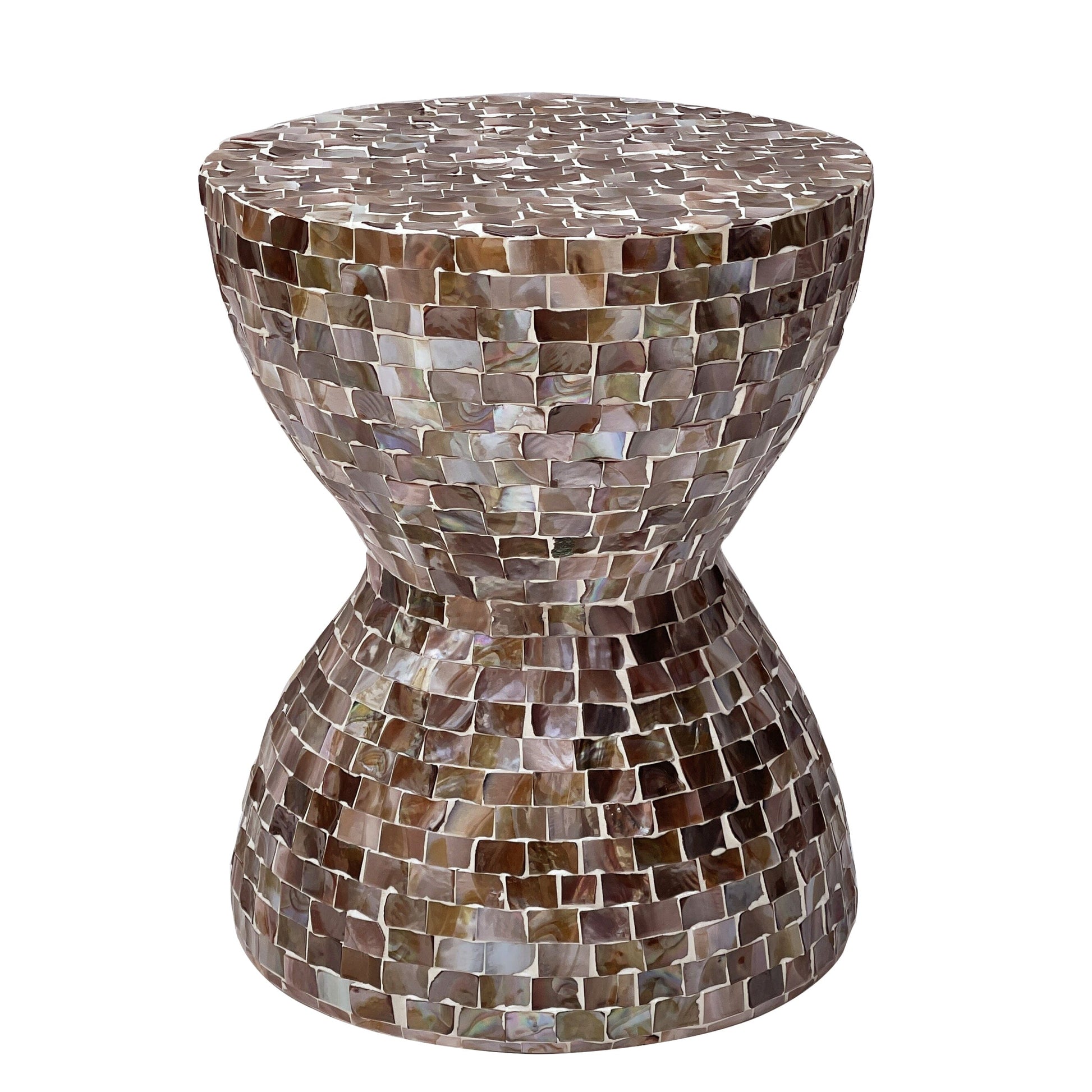 Moroccan Inspired Mother of Pearl Hand Made Side Table - decorstore