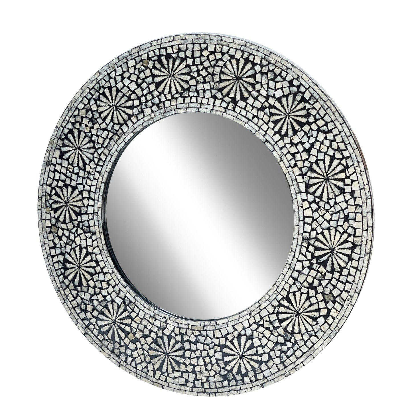 Sterling Mother of Pearl Hand Made Mirror - decorstore