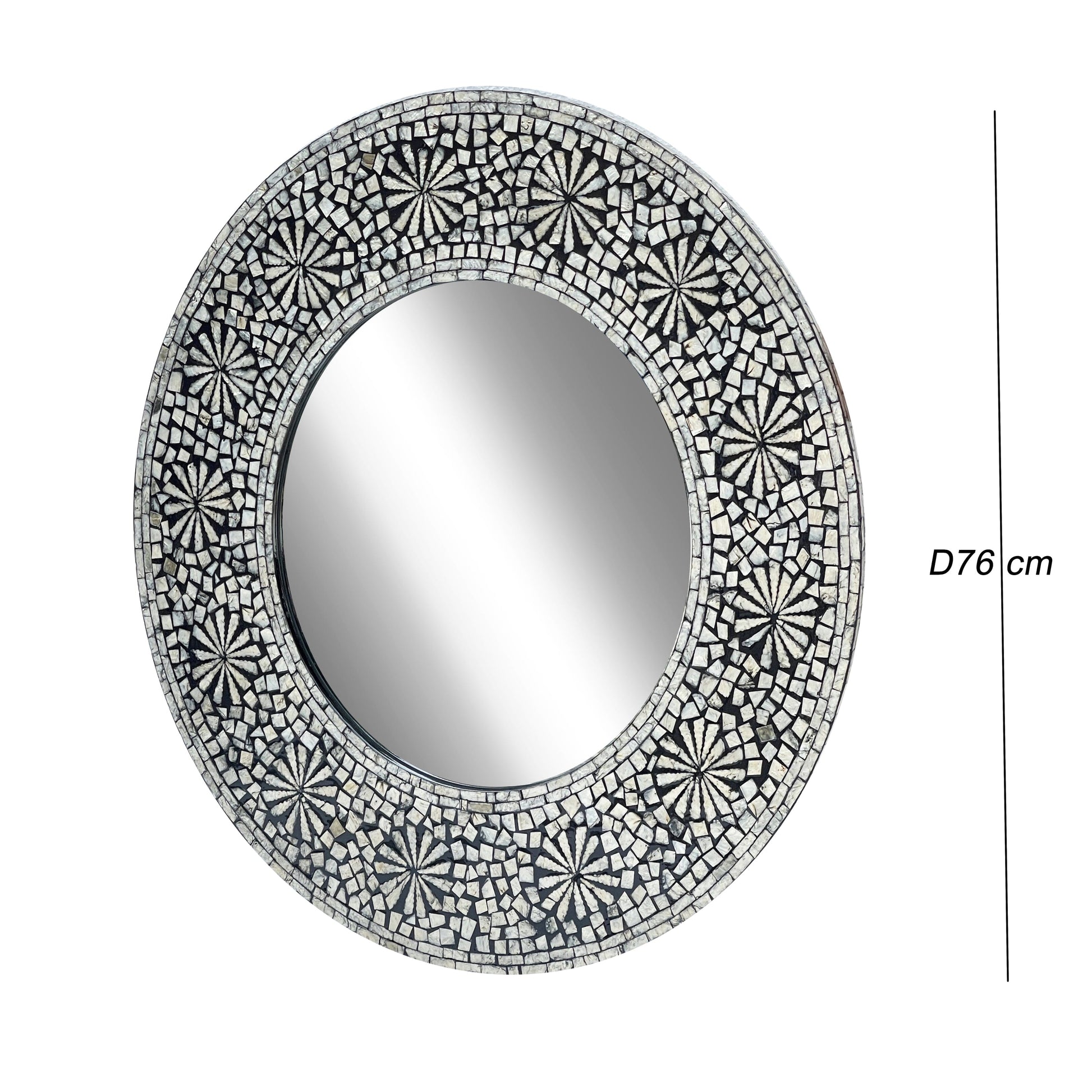 Sterling Mother of Pearl Hand Made Mirror - decorstore